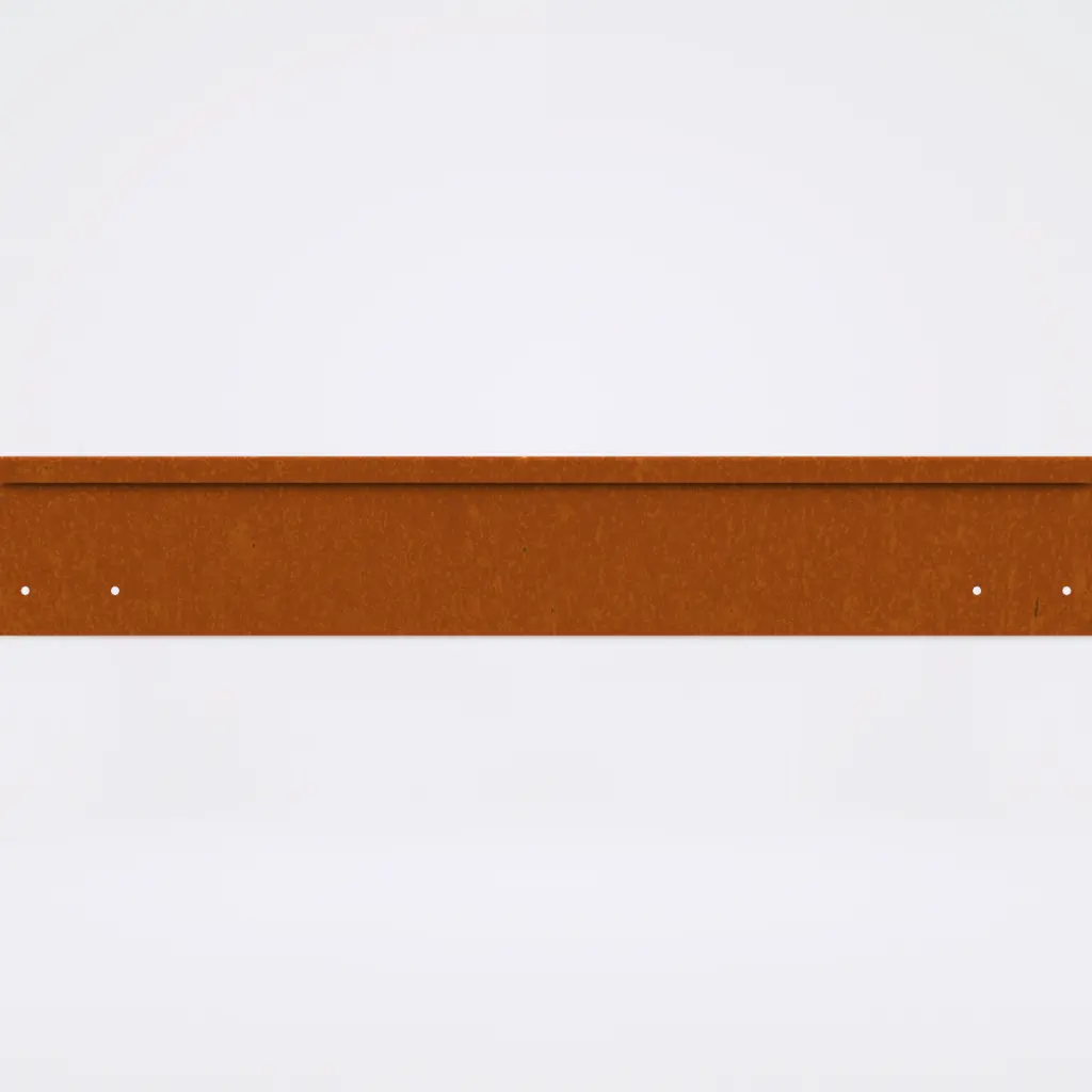 FormBoss 2.5mm x 100mm x 2440mm Redcor - rounded top edge 7.5mm (including Connector and 4 Screws)