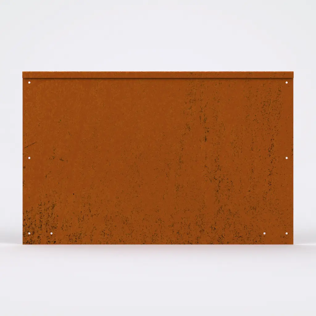 FormBoss 2.5mm x 390mm x 2440mm Redcor - rounded top edge 7.5mm (including Connector, 4 Screws & 4 Rivets)