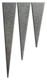 FormBoss Tapered Stake Galv 2.5mm x 400mm long (including 1 Screws)