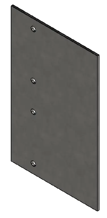 Connector Galv 97 mm H x 150 mm W x 2.0 mm