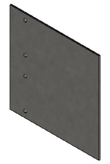 Connector Galv 147 mm H x 150 mm W x 2.0 mm