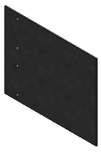 Connector Galv 182 mm H x 150 mm W x 2.0 mm