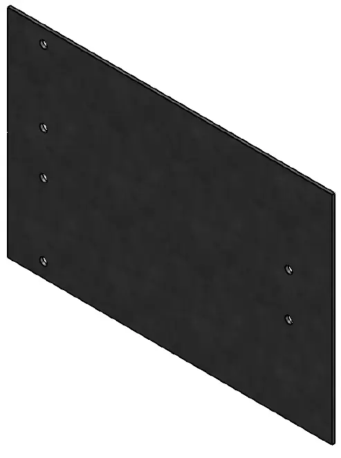 Connector Galv 225 mm H x 150 mm W x 2.0 mm