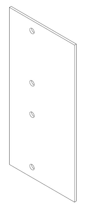 CONNECTOR REDCOR 72MM H x 150MM W x 2.0MM T