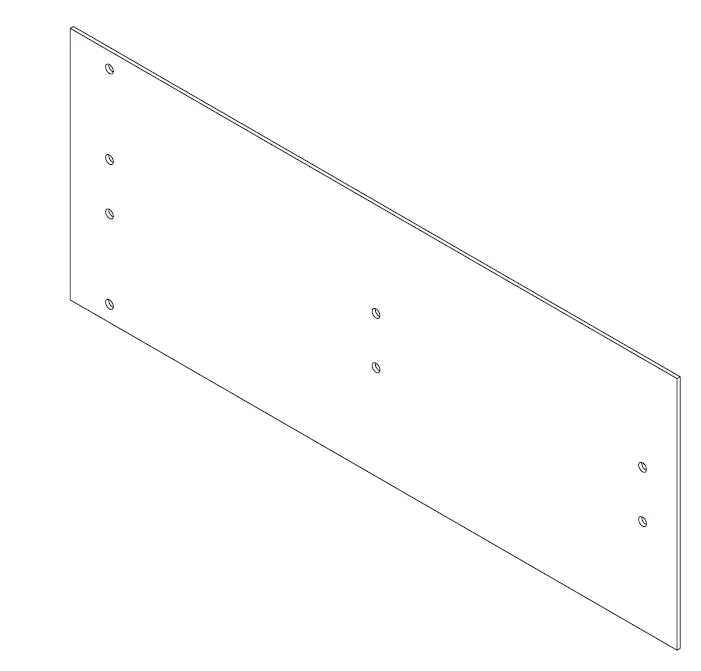 CONNECTOR REDCOR 387MM H x 150MM W x 2.0MM T
