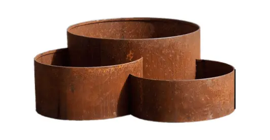 3 Tiered planter 390mm x 777mm, with 290mm and 230mm arcs