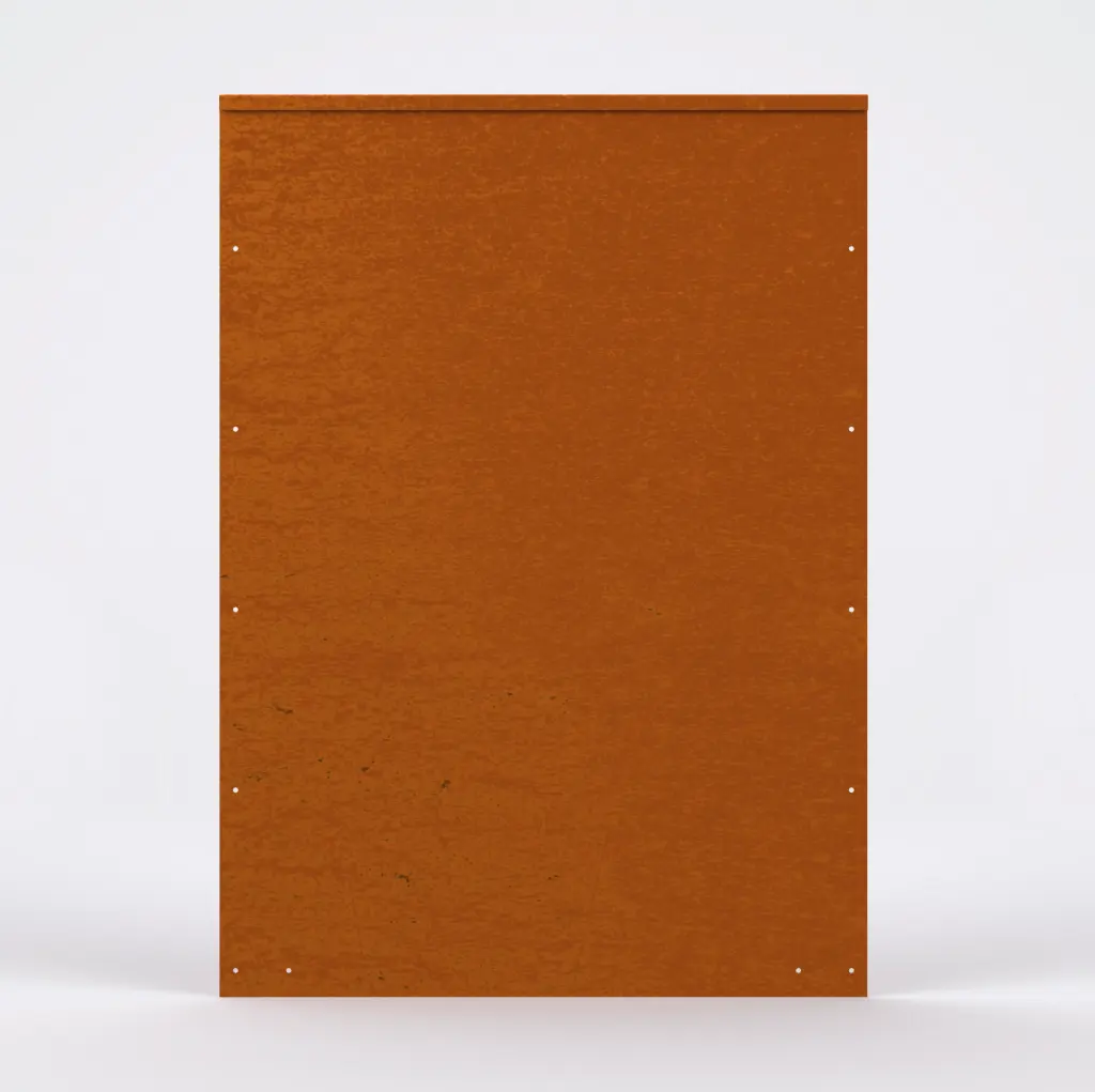 FormBoss 2.5mm x 850mm x 2440mm Redcor - rounded top edge 7.5mm (including Connector, 4 Screws & 8 Rivets) 