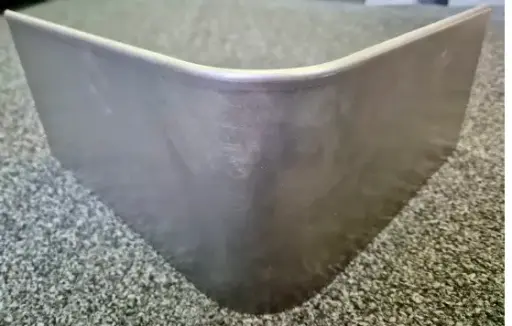 [ROUNDCORNERRC100IN] Round corner piece 100mm profile 90 degrees 305mm x 305mm Redcor Lip Inside (With Connector & 4 x Screws)