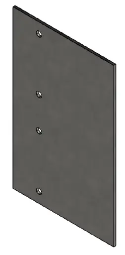 [FBC20100] Connector Galv 97 mm H x 150 mm W x 2.0 mm