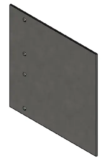 [FBC20150] Connector Galv 147 mm H x 150 mm W x 2.0 mm