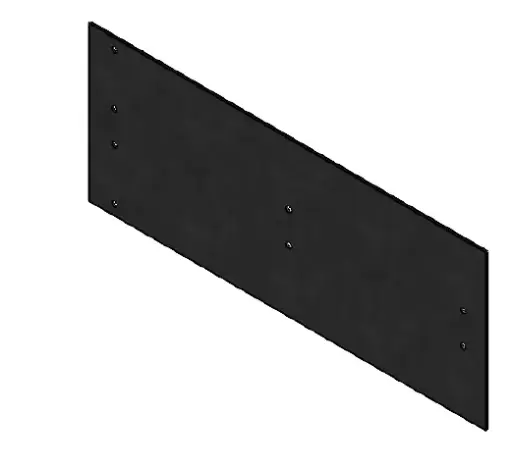 [FBC20390] Connector Galv 387 mm H x 150 mm W x 2.0 mm