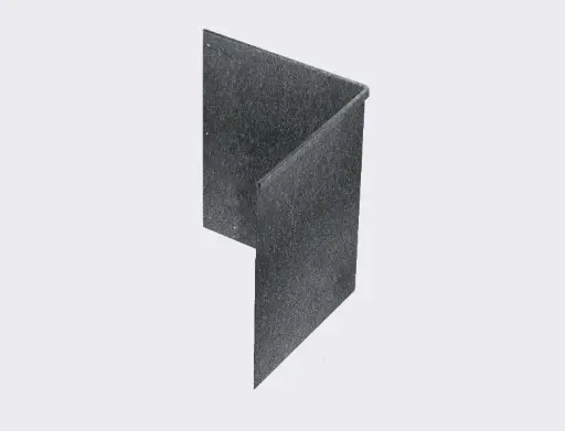 [CNRG580OUT] Corner piece 580mm profile 90 degrees 305mm x 305mm Galvanised Lip Outside (including Connector, 4 Screws & 6 Rivets)
