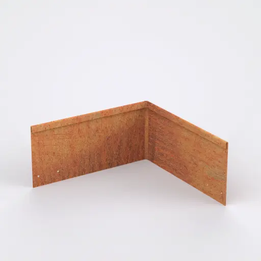 [CORNERRC150IN] Corner piece 150mm profile 90 degrees 305mm x 305mm Redcor Lip Inside (With Connector & 4 x Screws)