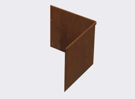 [CNRRC290OUT] Corner piece 290mm profile 90 degrees 305mm x 305mm Redcor Lip Outside (including Connector, 4 Screws & 2 Rivets)