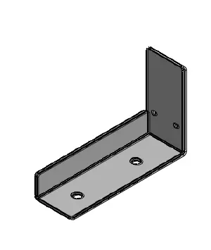 [ABSD100] Angled Bracket SupaDyma 3.0mm 102mm H x 50mm W  
